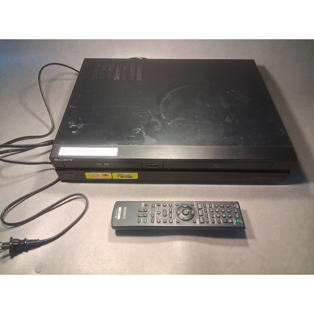 Sony RDR-VX525 VCR DVD Recorder Combo With Remote HDMI Upscaling Tested Working
